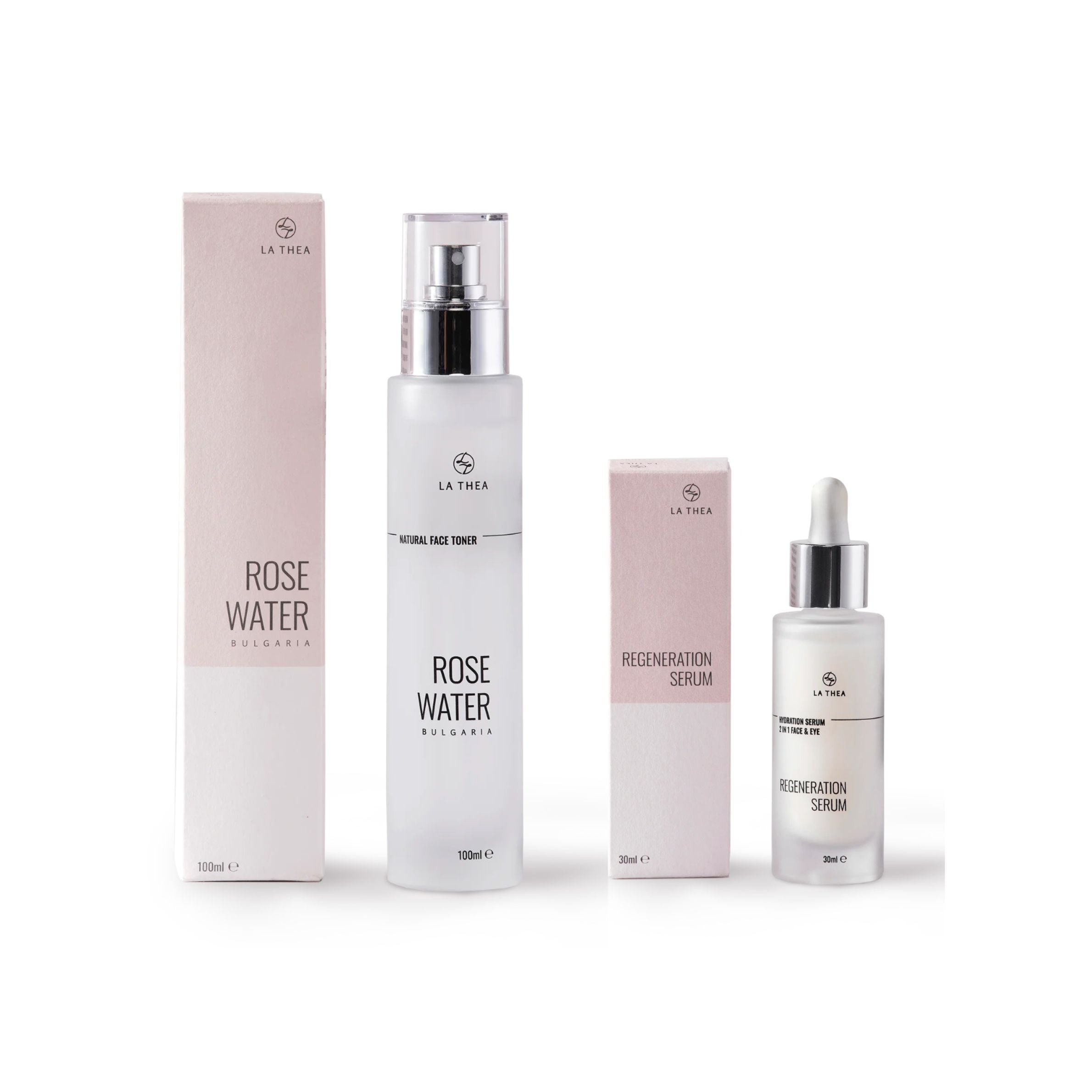 Rose Water Set: Face Toner & Hydration Serum | Duo Set – La Thea